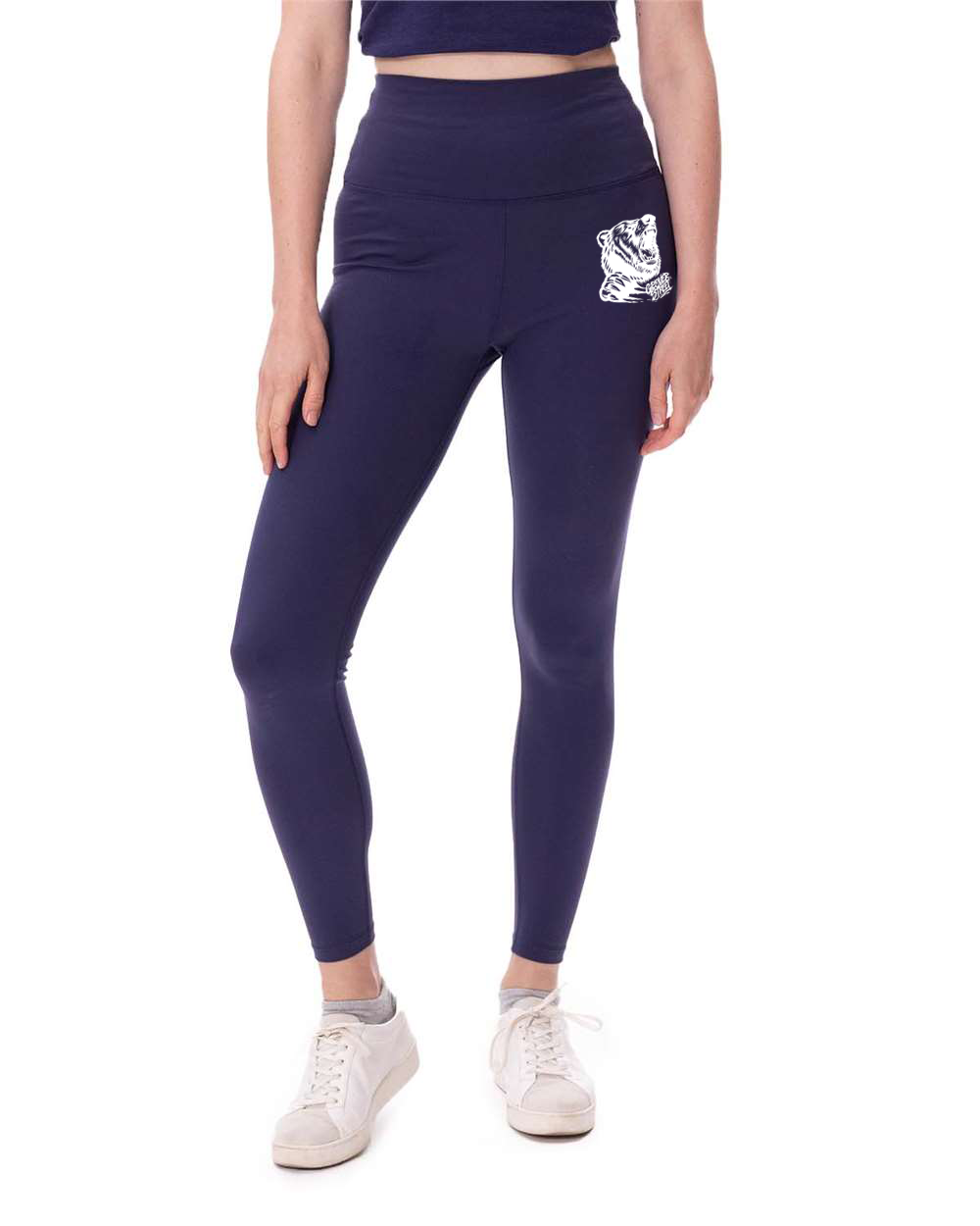 Grover Street Bear with Monogram Logo- Women's Impact Leggings