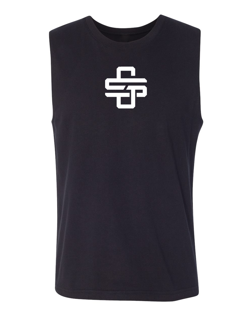 Grover Street Bear with Monogram Logo Muscle Tee