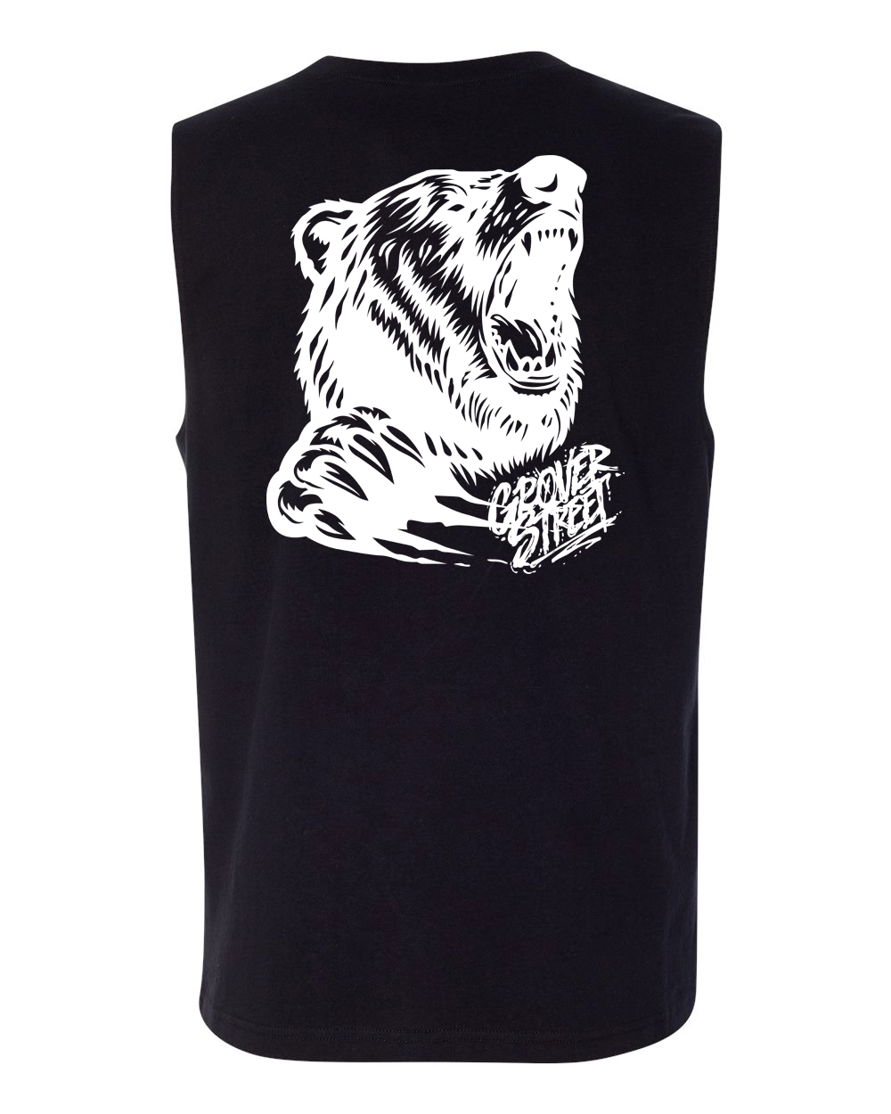 Grover Street Bear with Monogram Logo Muscle Tee