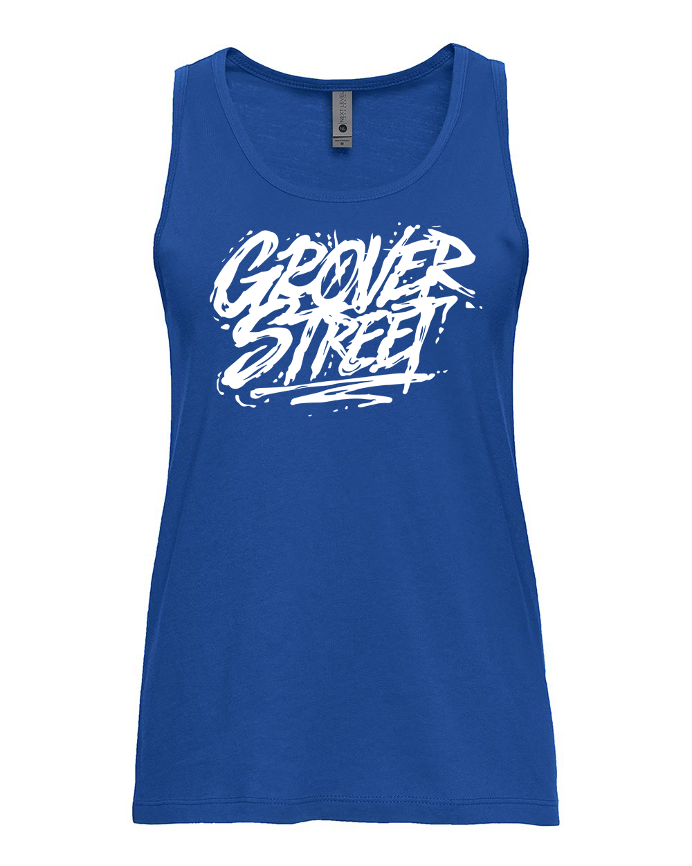 Grover Street Stacked Logo Women's Muscle Tee
