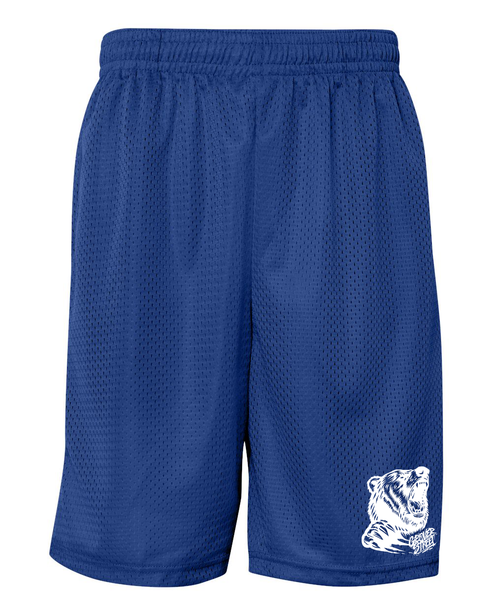 Grover Street Bear with Monogram Logo Men's Pro Mesh 9" Shorts with Pockets