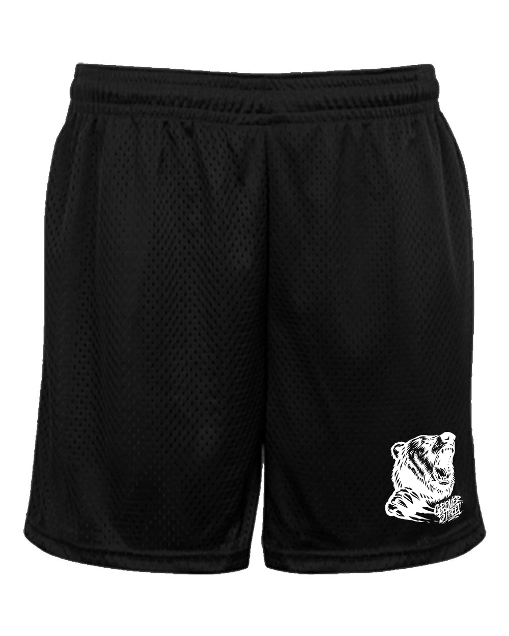 Grover Street Bear with Monogram Logo Tricot Mesh 5" Shorts