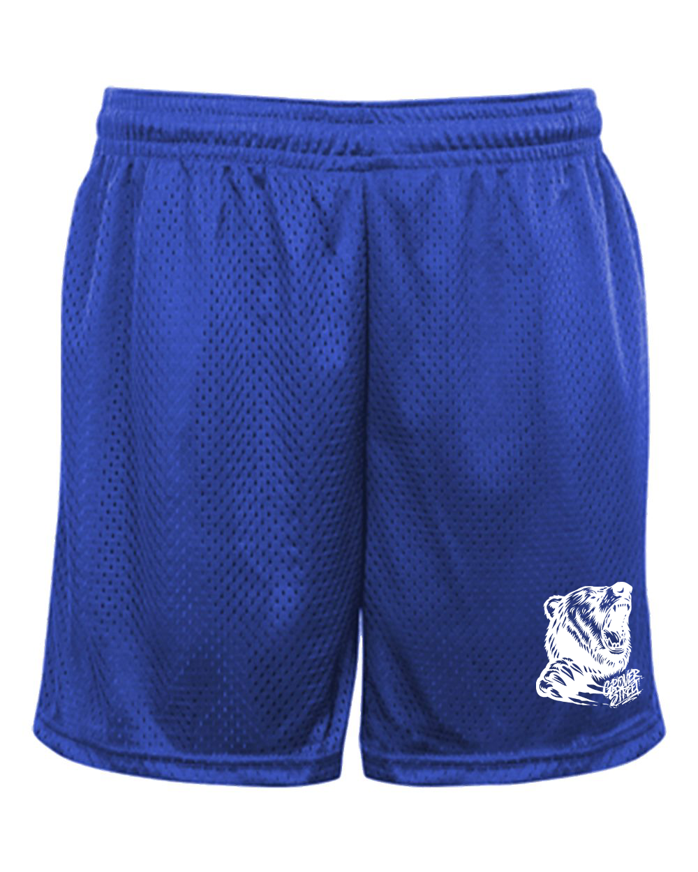 Grover Street Bear with Monogram Logo Tricot Mesh 5" Shorts